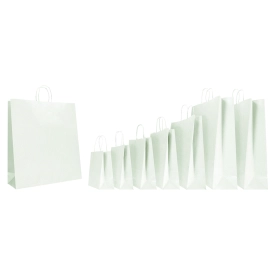 45x15x50 CM 45x15x50 CM | SAC PAPIER SAFARI | IMPRESSION FLEXO EN UNE COULEUR SUR ZONES PRÉDÉFINIES SUR LES 2 FACES