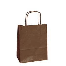 Customized 18X07X24 18X07X24 CM | PAPER BAG SAFARI | FLEXO PRINTING IN ONE COLOR ON PRE-DEFINED AREAS ON BOTH SIDES