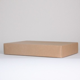 Customized Flat delivered boxes Two piece kraft box