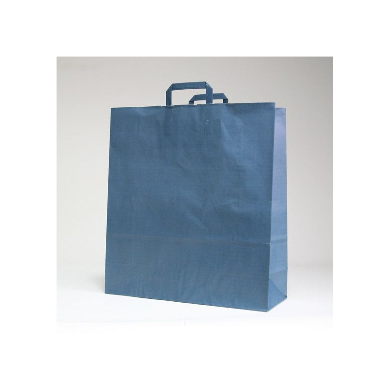 Customized Machine Made Paper Bags Colored Kraft Flat handles bag