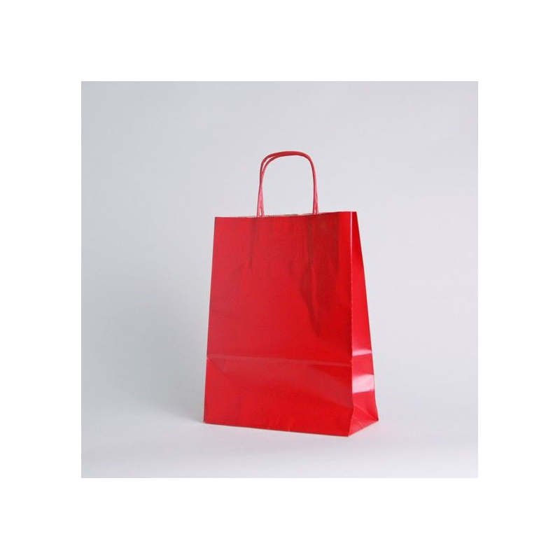 Customized Machine Made Paper Bags Twisted handles bag Safari