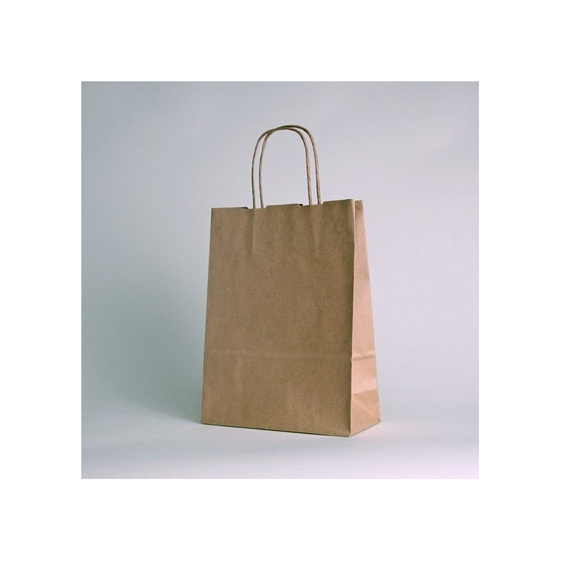 Customized Machine Made Paper Bags Twisted handles bag Safari