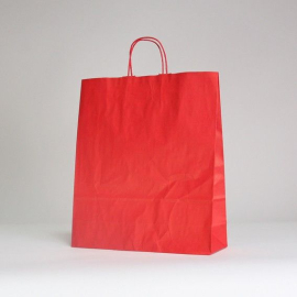 Customized Machine Made Paper Bags Twisted handles bag Safari