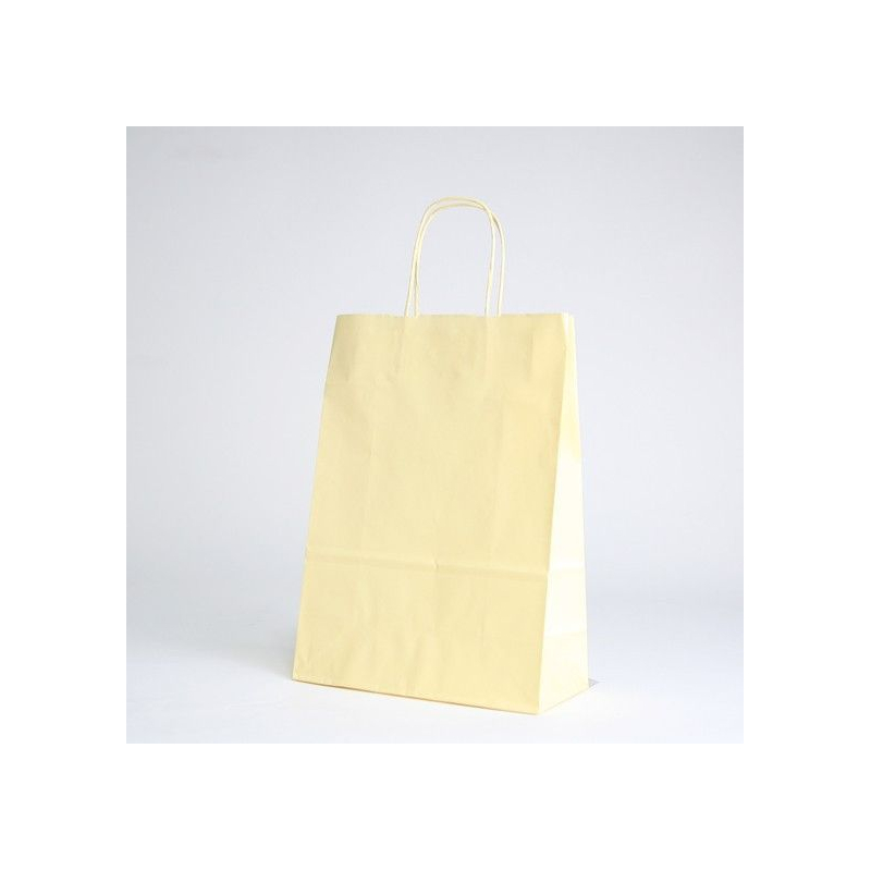 Customized Machine Made Paper Bags Twisted handles bag Safari