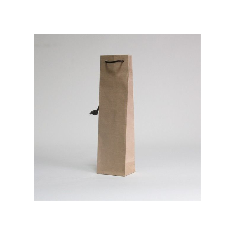 Sacs avec poignées de corde ou en ruban Sac Noblesse Bouteille Kraft