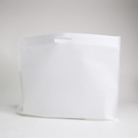 Customized Non woven fabric bags US-TNT DKT bag with cut handles