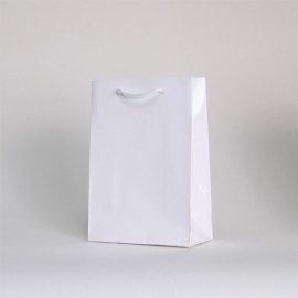 Sacs avec poignées de corde ou en ruban Sac papier Noblesse plastifié