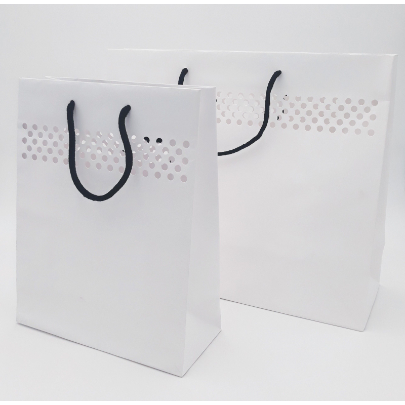 Customized Bags with rope or ribbons handles Dot bag