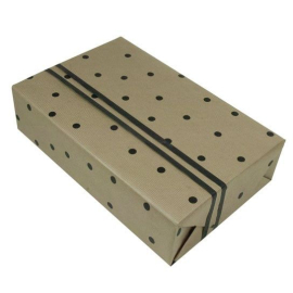 Papiers cadeaux Papier cadeau kraft à pois