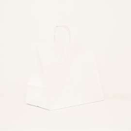 Customized Machine Made Paper Bags Twisted handles bag Safari