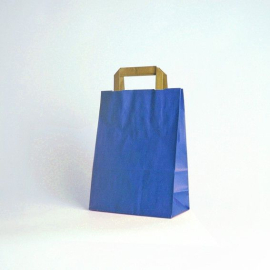 Customized Machine Made Paper Bags copy of Colored Kraft Flat handles bag