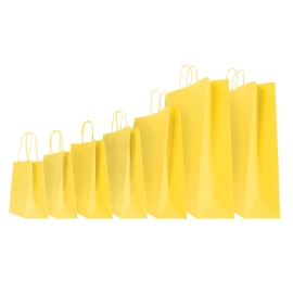 COLORED SAFARI PAPER BAG WITH TWISTED HANDLES - Personalized shoppi...