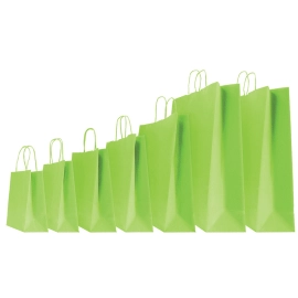 COLORED SAFARI PAPER BAG WITH TWISTED HANDLES - Personalized shoppi...