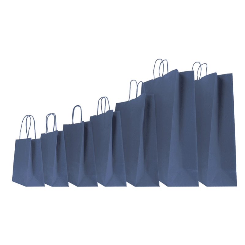 COLORED SAFARI PAPER BAG WITH TWISTED HANDLES - Personalized shoppi...