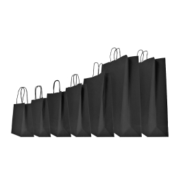 SAC PAPIER SAFARI COLORÉ AVEC POIGNÉES TORSADÉES - Sac papier perso...