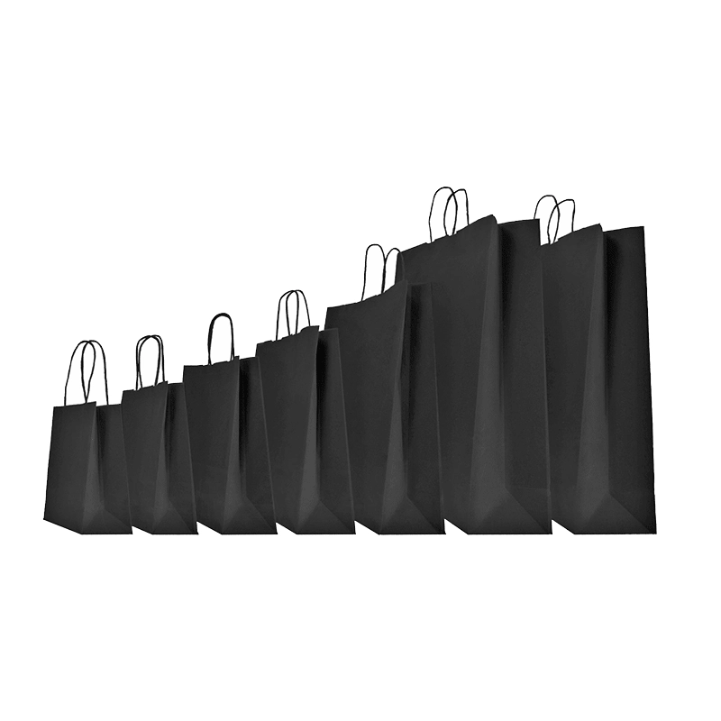 COLORED SAFARI PAPER BAG WITH TWISTED HANDLES - Personalized shoppi...