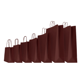 SAC PAPIER SAFARI COLORÉ AVEC POIGNÉES TORSADÉES - Sac papier perso...