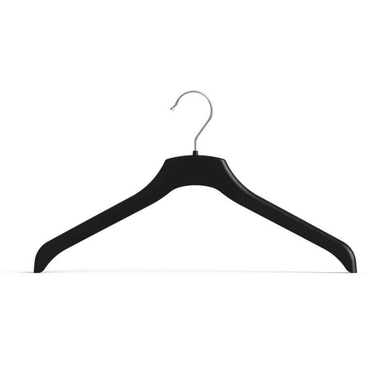 Premium Anti-Wrinkle Plastic Top Hangers | Non-Slip Shoulders & Chr...