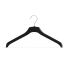 Premium Anti-Wrinkle Plastic Top Hangers | Non-Slip Shoulders & Chr...