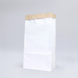 Double layered cement paper pouch