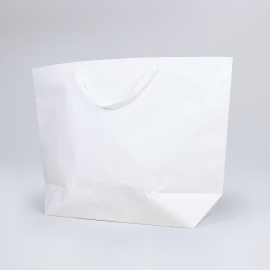 Sac en papier ciment - papier kraft et blanc
