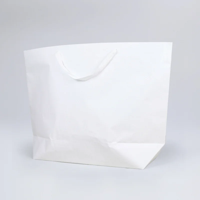 Sac en papier ciment - papier kraft et blanc
