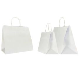 SAC PAPIER SAFARI COLORÉ AVEC POIGNÉES TORSADÉES