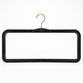 Premium Closed-Loop Frame Hanger with Metal Swivel Hook | Black | 4...