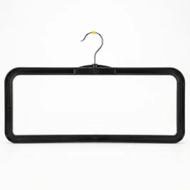 Premium Closed-Loop Frame Hanger with Metal Swivel Hook | Black | 4...