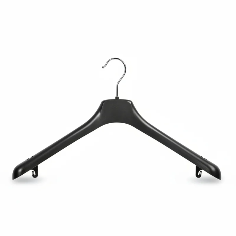 Premium Hanger with Non-Slip Features & 360° Swivel Hook | Black | ...