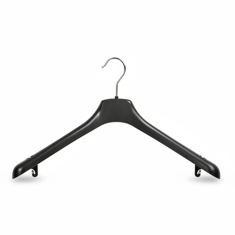 Heavy-Duty Shoulder Hanger | Anti-Slip Skirt Notches | Chrome Swive...