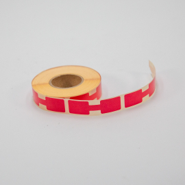 Rectangular spectacle-shaped sticker