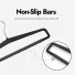 Commercial Plastic Rectangular Top Hangers | Anti-Slip Pant Bars | ...