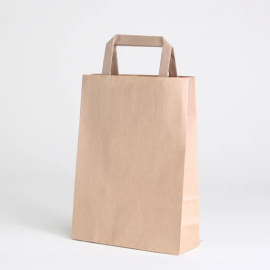 PAPER BAG FLAT HANDLE | 18X08X25