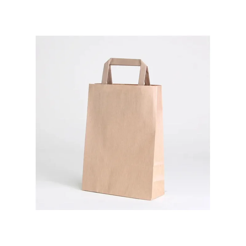 PAPER BAG FLAT HANDLE | 18X08X25