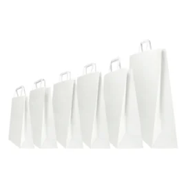 SAC PAPIER POIGNÉE PLATE | 45X15X50 - Sac papier personnalisé Box |...