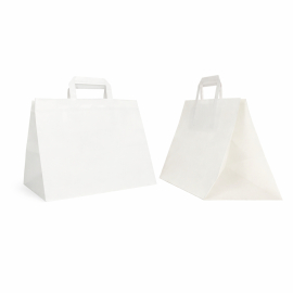 SAC PAPIER POIGNÉE PLATE | 32X22X24 - Box | Centuryprint
