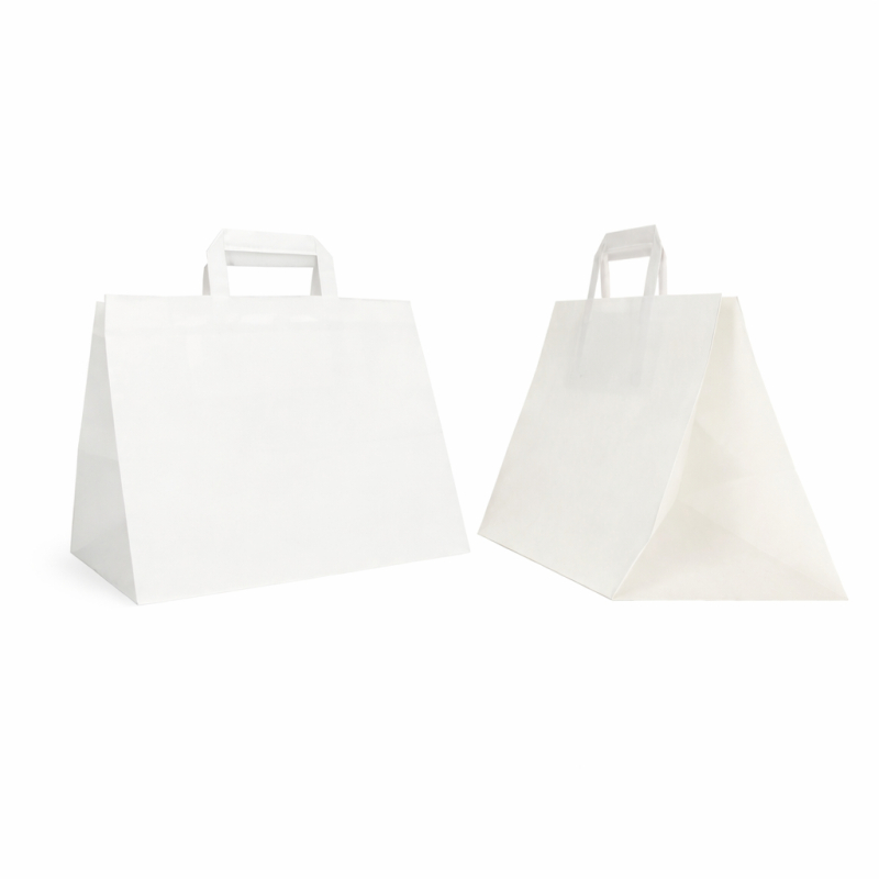 SAC PAPIER POIGNÉE PLATE | 32X22X24 - Box | Centuryprint