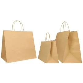SAC PAPIER POIGNÉE TORSADÉES| 22x10x29 - Sac papier personnalisé Sa...