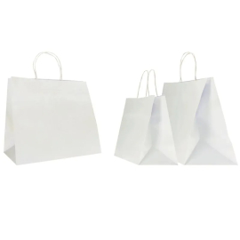 SAC PAPIER POIGNÉE TORSADÉES| 26x11x35 - Sac papier personnalisé Sa...