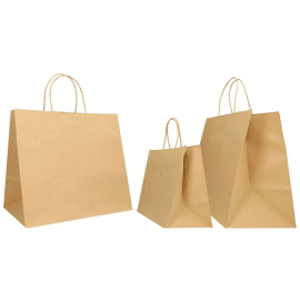 SAC PAPIER POIGNÉE TORSADÉES| 36x12x41 - Sac papier personnalisé Sa...