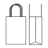 TWISTED HANDLE PAPER BAG | 14x09x21 - Personalized shopping bag Saf...
