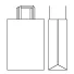 PAPER BAG FLAT HANDLE | 32X16X44