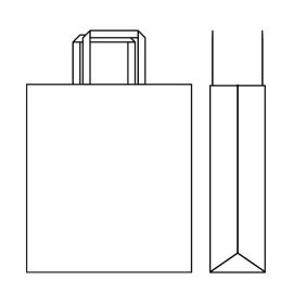 PAPER BAG FLAT HANDLE | 36X12X41 - Box | Centuryprint