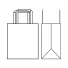 SAC PAPIER POIGNÉE PLATE | 28x17x32 - Sac papier personnalisé Box |...