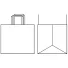 SAC PAPIER POIGNÉE PLATE | 40X40X35 - Sac papier personnalisé Box |...