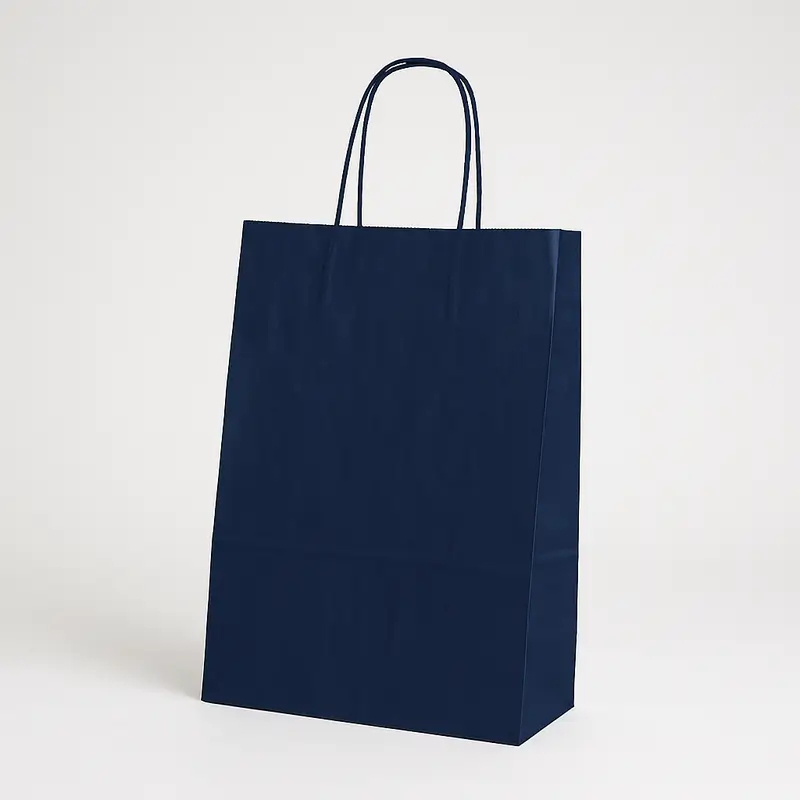 SAC PAPIER POIGNÉE TORSADÉES| 18x08x24 - Sac papier personnalisé Sa...