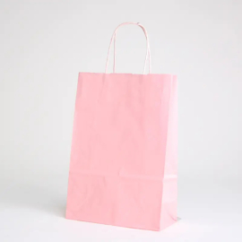 SAC PAPIER POIGNÉE TORSADÉES| 22x10x29 - Sac papier personnalisé Sa...