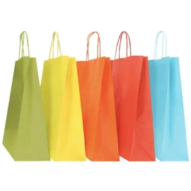 TWISTED HANDLE PAPER BAG | 22x10x29 - Personalized shopping bag Saf...