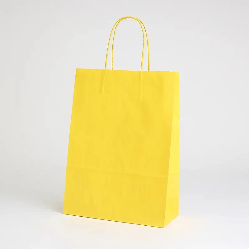 SAC PAPIER POIGNÉE TORSADÉES| 26x11x35 - Sac papier personnalisé Sa...